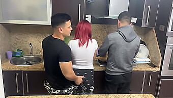 Latina Milf Gets Her Big Ass Grabbed By Her Husband'S Friend While Making Homemade Porn