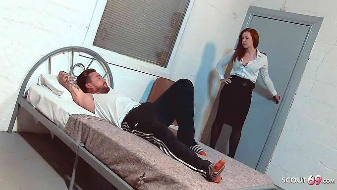 Candy, A Redheaded Teen, Gets Face Fucked And Penetrated In Prison