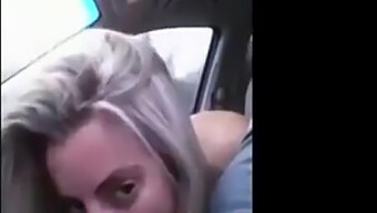 Swallowing Cum In A Car Blowjob With A Babe