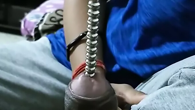 Female Performs Extreme Urethral Sounding On Cock