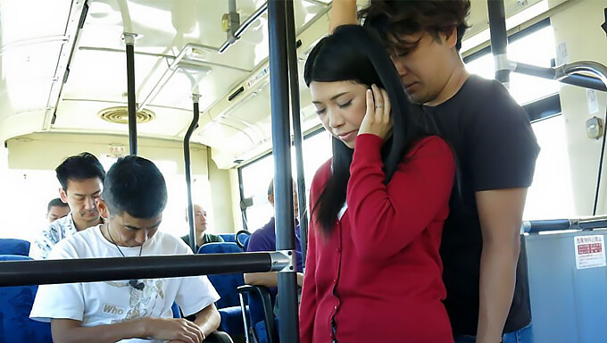 Intense Japanese Bus Fuck With Brunette Aimi Nagano